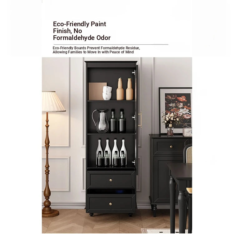Elegant Multi-Layer Board Glass Cabinet with Storage Drawers - Modern Home Display Unit fcr-4827