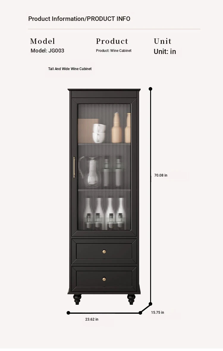 Elegant Multi-Layer Board Glass Cabinet with Storage Drawers - Modern Home Display Unit fcr-4827