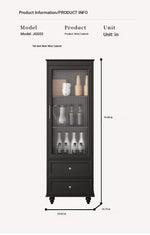Elegant Multi-Layer Board Glass Cabinet with Storage Drawers - Modern Home Display Unit fcr-4827