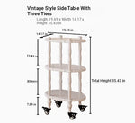 Elegant Black Tea Table on Wheels | Multi-Layer Board Design for Stylish Living Room Decor fcr-4831