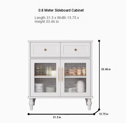 Elegant Multi-Layer Board & Glass Cabinet with Golden Accents – Stylish Storage Solution for Your Home fcr-4833
