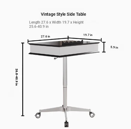 Stylish Multi-layer Board Aluminum Alloy Tea Table with Adjustable Height and Storage Drawer - Perfect for Modern Living Spaces fcr-4834