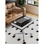 Stylish Multi-layer Board Aluminum Alloy Tea Table with Adjustable Height and Storage Drawer - Perfect for Modern Living Spaces fcr-4834