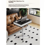 Stylish Multi-layer Board Aluminum Alloy Tea Table with Adjustable Height and Storage Drawer - Perfect for Modern Living Spaces fcr-4834