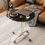 Stylish Multi-Layer Board Aluminum Alloy Rolling Tea Table - Perfect for Modern Living Rooms! fcr-4836