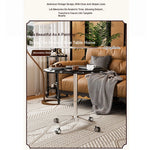 Stylish Multi-Layer Board Aluminum Alloy Rolling Tea Table - Perfect for Modern Living Rooms! fcr-4836