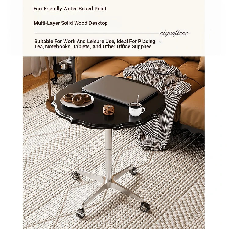 Stylish Multi-Layer Board Aluminum Alloy Rolling Tea Table - Perfect for Modern Living Rooms! fcr-4836
