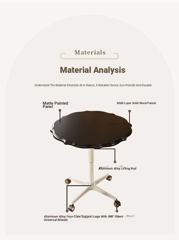 Stylish Multi-Layer Board Aluminum Alloy Rolling Tea Table - Perfect for Modern Living Rooms! fcr-4836