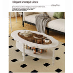 Elegant Multi-Layer Board & Glass Tea Table - Stylish Home Décor Centerpiece with Storage Shelves fcr-4838