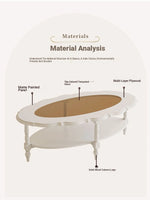 Elegant Multi-Layer Board & Glass Tea Table - Stylish Home Décor Centerpiece with Storage Shelves fcr-4838