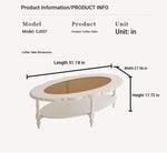 Elegant Multi-Layer Board & Glass Tea Table - Stylish Home Décor Centerpiece with Storage Shelves fcr-4838