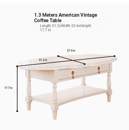 Elegant Multi-Layer Board Tea Table with Storage - Chic White Coffee Table for Living Room fcr-4840