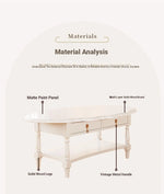 Elegant Multi-Layer Board Tea Table with Storage - Chic White Coffee Table for Living Room fcr-4840