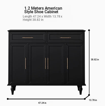 Elegant White Multi-layer Board Cabinet with Stylish Gold Handles - Perfect for Modern Home Decor fcr-4841