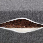 Premium Comfort Mattress: Luxurious Grey/White/Blue Options with Natural Bamboo Charcoal, Coconut Palm, Cotton, and Linen Layers fcsnm-1550