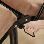 Ultra-Comfort Dark Grey Latex Mattress with Bamboo Charcoal & Coconut Palm Layers - Available in Black, Brown, and Blue fcsnm-1551