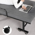 Ultra-Comfort Dark Grey Latex Mattress with Bamboo Charcoal & Coconut Palm Layers - Available in Black, Brown, and Blue fcsnm-1551