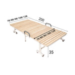 Modern Black and Brown Tung Wood and Metal Bed - Sleek Natural Wood Finish fcsnm-513