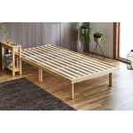 Rustic Fir Wood Bed in Natural White and Brown Finish fcsnm-902