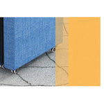 Modern Grey & Black Bed with Bamboo Charcoal Foam and Laminated Wood fcsnm-904