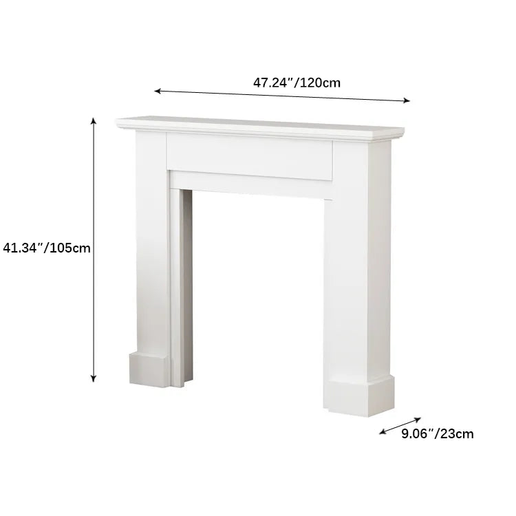 Elegant White Wooden Mantel Display Shelf - Perfect for Home Decor and Storage fcwz-2352