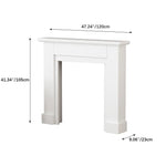 Elegant White Wooden Mantel Display Shelf - Perfect for Home Decor and Storage fcwz-2352