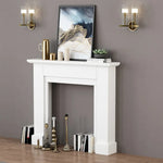 Elegant White Wooden Mantel Display Shelf - Perfect for Home Decor and Storage fcwz-2352