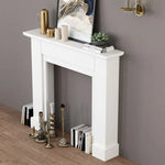Elegant White Wooden Mantel Display Shelf - Perfect for Home Decor and Storage fcwz-2352