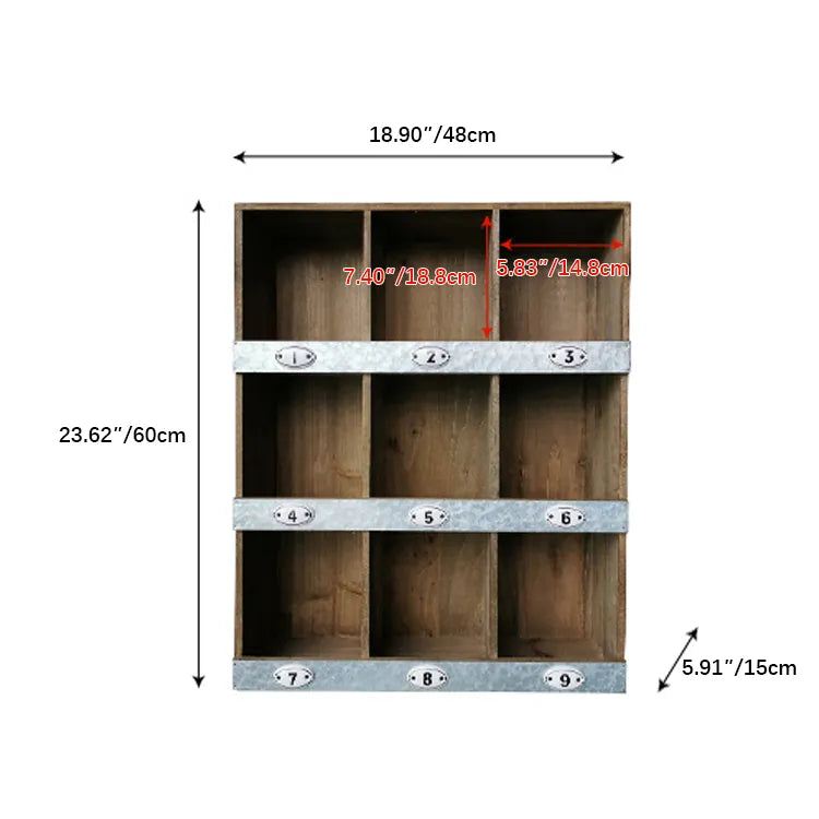 Rustic Chinese Fir Wooden Cabinet with Metal Accents - Compact and Versatile Storage Solution fcwz-2355