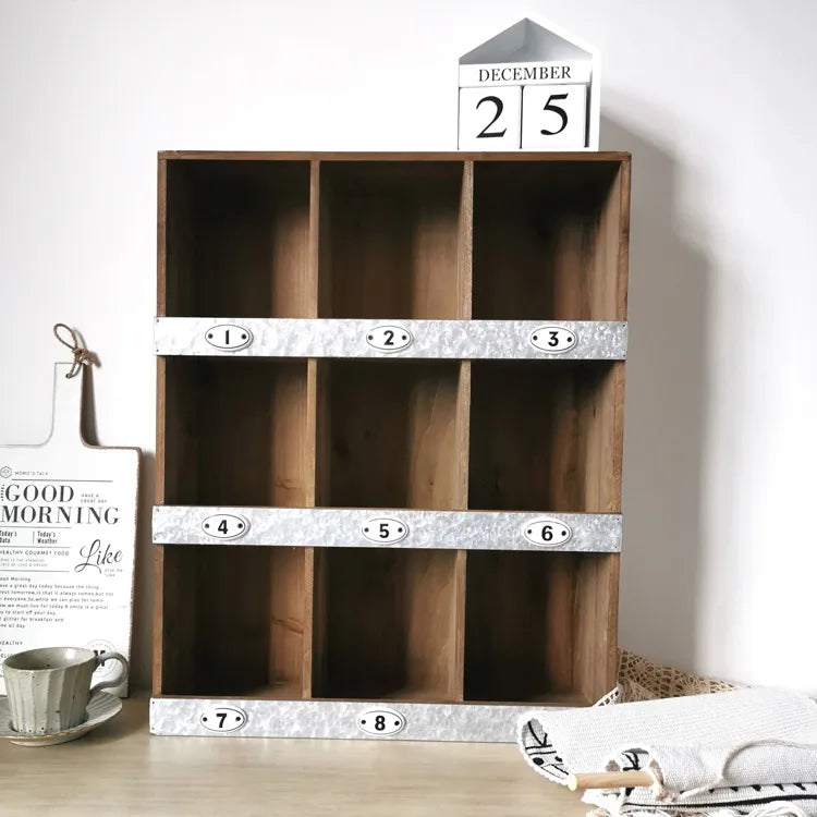 Rustic Chinese Fir Wooden Cabinet with Metal Accents - Compact and Versatile Storage Solution fcwz-2355