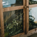 Rustic Chinese Fir and Glass Display Cabinet - Chic Storage Solution for Any Room fcwz-2356