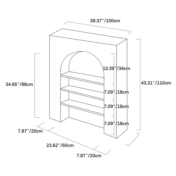 Solid Wood Accent Cabinet with Shelves, Stylish Density Board Storage Solution fcwz-2357