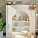 Solid Wood Accent Cabinet with Shelves, Stylish Density Board Storage Solution fcwz-2357