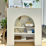 Solid Wood Accent Cabinet with Shelves, Stylish Density Board Storage Solution fcwz-2357