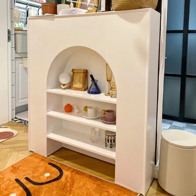 Solid Wood Accent Cabinet with Shelves, Stylish Density Board Storage Solution fcwz-2357