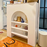 Solid Wood Accent Cabinet with Shelves, Stylish Density Board Storage Solution fcwz-2357