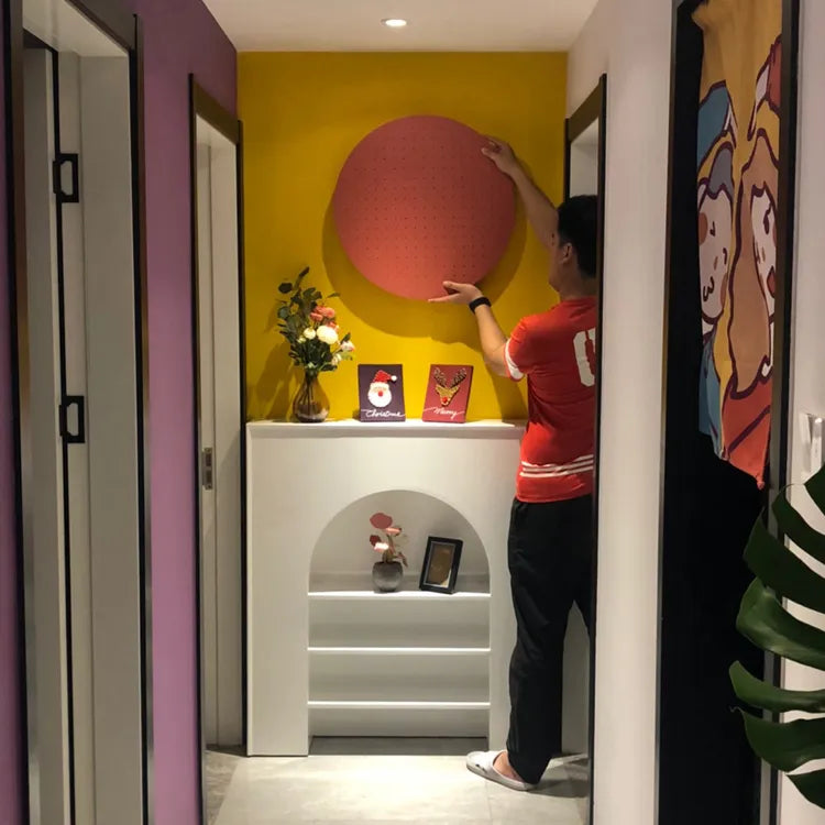 Solid Wood Accent Cabinet with Shelves, Stylish Density Board Storage Solution fcwz-2357