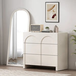 Sleek Modern White Cabinet with Solid Wood Density Board Design fcwz-2361