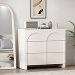 Sleek Modern White Cabinet with Solid Wood Density Board Design fcwz-2361