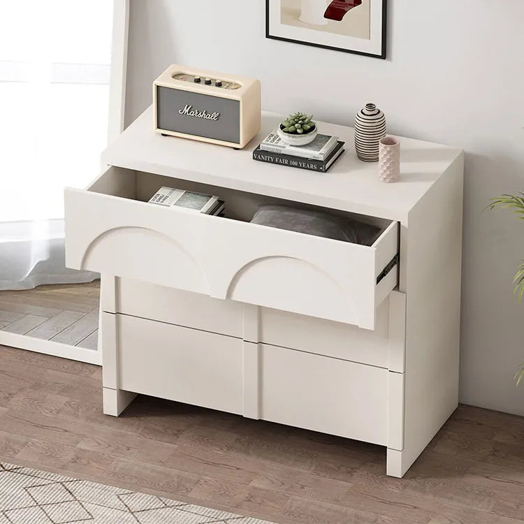 Sleek Modern White Cabinet with Solid Wood Density Board Design fcwz-2361