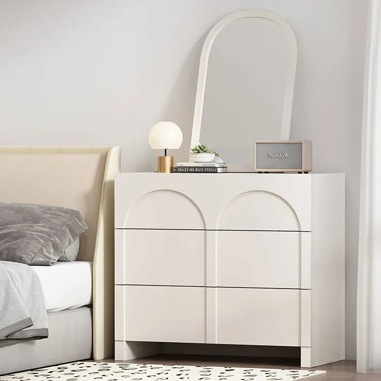 Sleek Modern White Cabinet with Solid Wood Density Board Design fcwz-2361