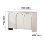 Sleek White Arched Door Cabinet – Modern Minimalist Design for Stylish Storage fcwz-2363