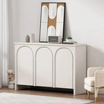 Sleek White Arched Door Cabinet – Modern Minimalist Design for Stylish Storage fcwz-2363