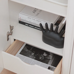 Sleek White Arched Door Cabinet – Modern Minimalist Design for Stylish Storage fcwz-2363