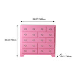 Pink Pine Density Board Cabinet - Stylish Storage Solution for Your Home fcwz-2366