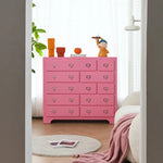 Pink Pine Density Board Cabinet - Stylish Storage Solution for Your Home fcwz-2366