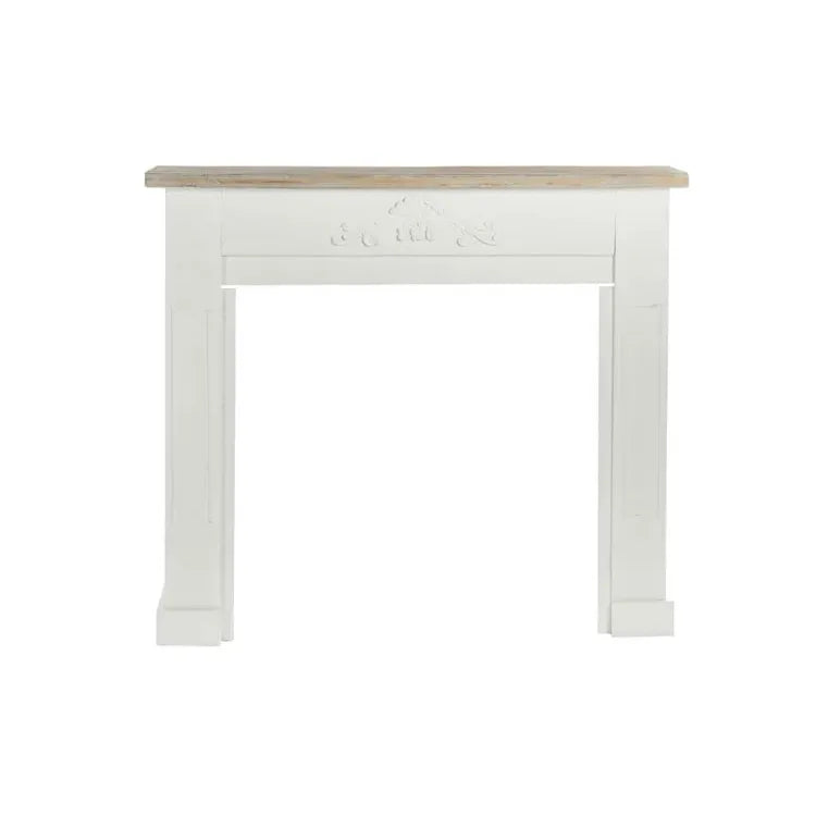 Rustic Chinese Fir Mantelpiece Storage Rack–Elegant Fireplace Decor with Vintage Charm fcwz-2368