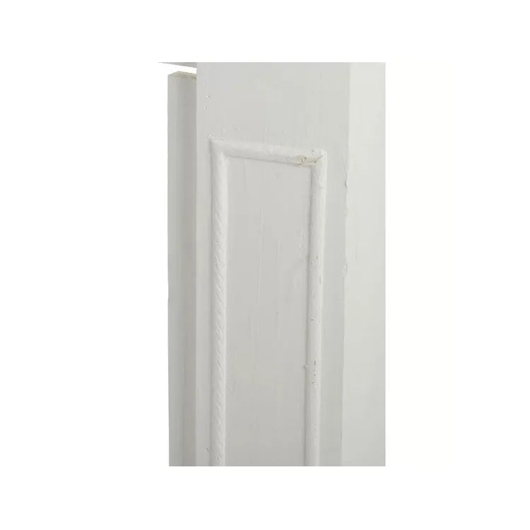 Rustic Chinese Fir Mantelpiece Storage Rack–Elegant Fireplace Decor with Vintage Charm fcwz-2368