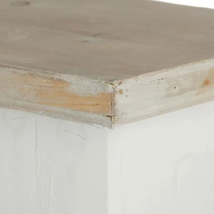 Rustic Chinese Fir Mantelpiece Storage Rack–Elegant Fireplace Decor with Vintage Charm fcwz-2368