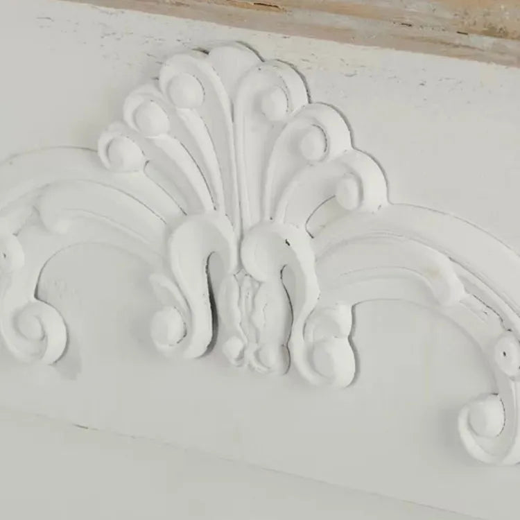 Rustic Chinese Fir Mantelpiece Storage Rack–Elegant Fireplace Decor with Vintage Charm fcwz-2368